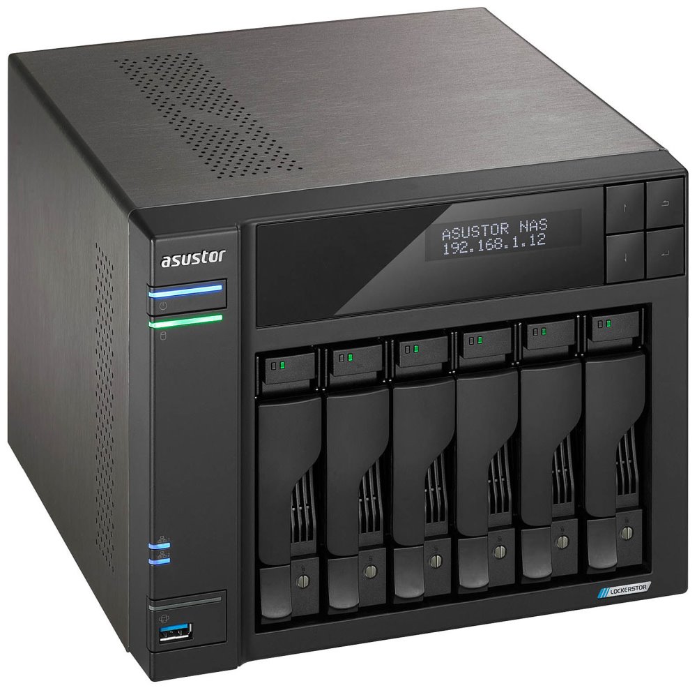 Asustor NAS AS6706T / 6x 2,5"/3,5" SATA III/ Celeron N5105 2.0 GHz/ 8GB/ 2x 2.5GbE/ 4x M.2/ PCIe / 2x USB 3.2/ HDMI+IR