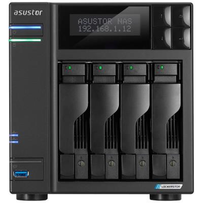 Asustor NAS AS6704T / 4x 2,5"/3,5" SATA III/ Celeron N5105 2.0 GHz/ 4GB/ 2x 2.5GbE/ 4x M.2/ PCIe / 2x USB 3.2/ HDMI+IR