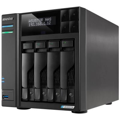 Asustor NAS AS6704T / 4x 2,5"/3,5" SATA III/ Celeron N5105 2.0 GHz/ 4GB/ 2x 2.5GbE/ 4x M.2/ PCIe / 2x USB 3.2/ HDMI+IR