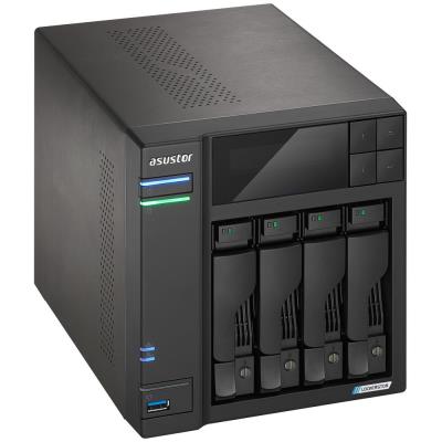 Asustor NAS AS6704T / 4x 2,5"/3,5" SATA III/ Celeron N5105 2.0 GHz/ 4GB/ 2x 2.5GbE/ 4x M.2/ PCIe / 2x USB 3.2/ HDMI+IR