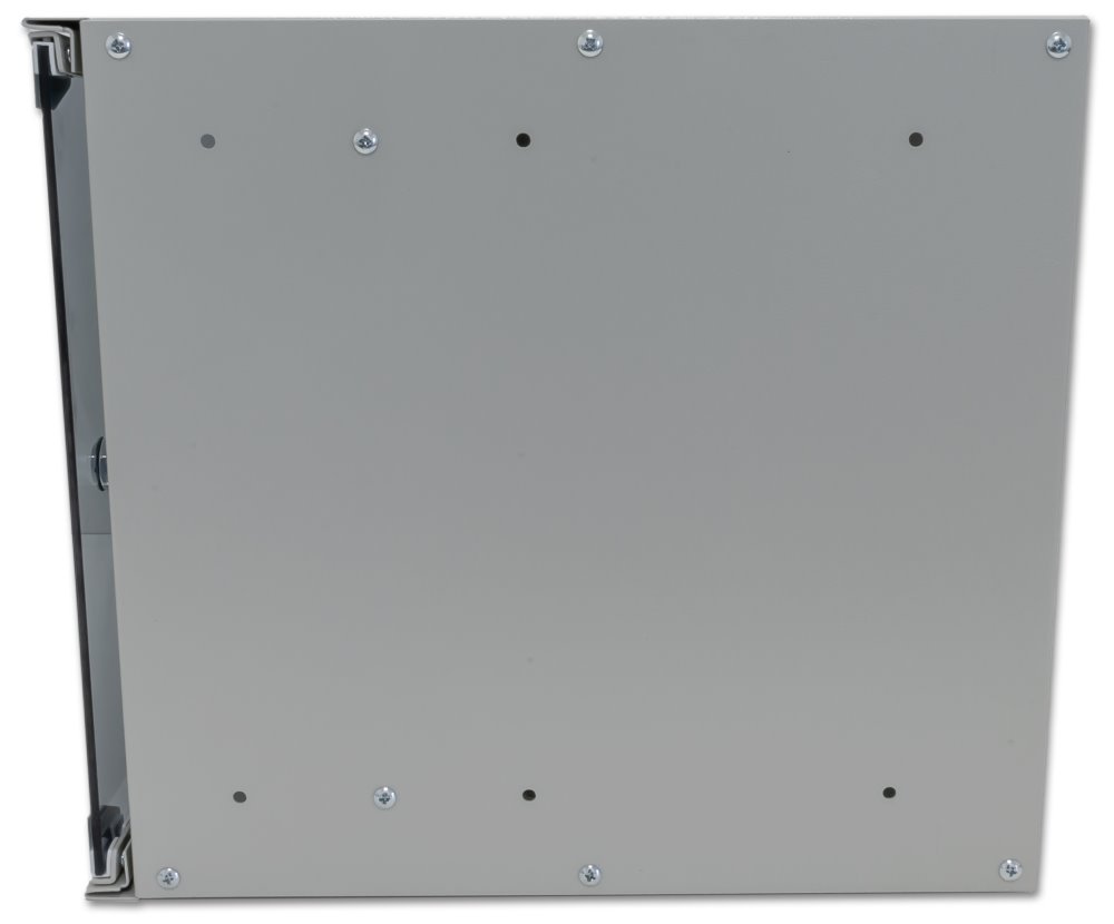 XtendLan 7U/520x400, na zeď, jednodílný, rozložený, skleněné dveře, šedý