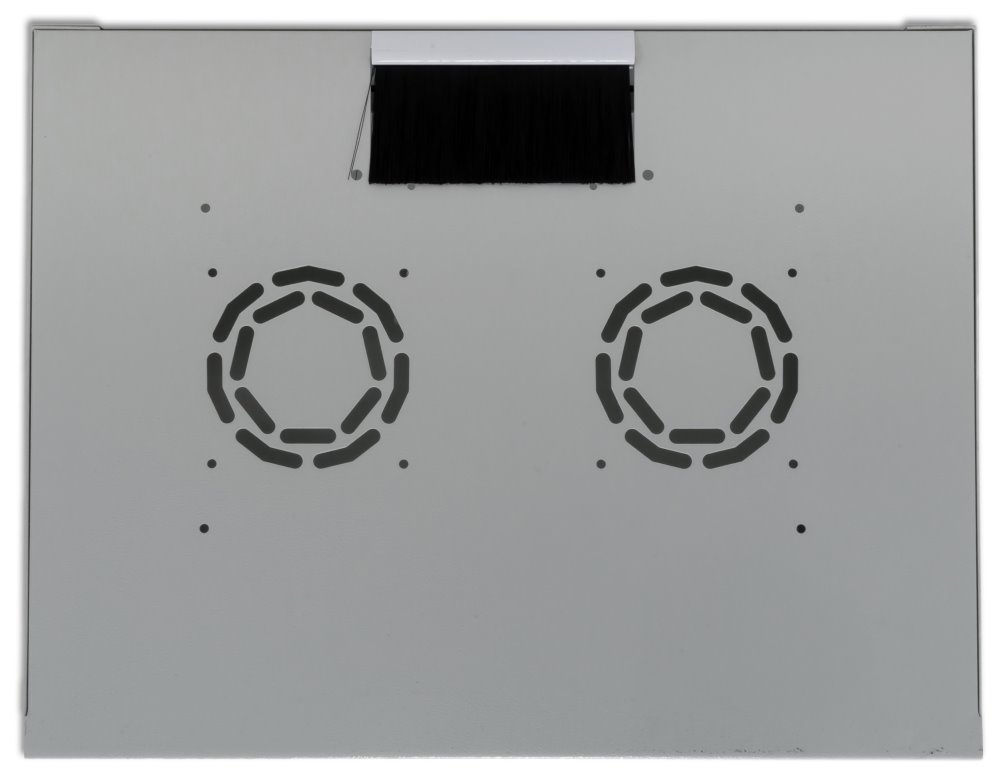 XtendLan 7U/520x400, na zeď, jednodílný, rozložený, skleněné dveře, šedý