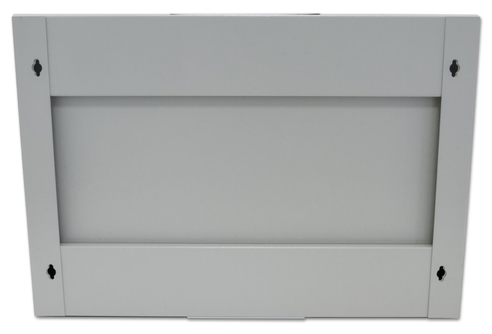 XtendLan 7U/520x400, na zeď, jednodílný, rozložený, skleněné dveře, šedý