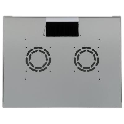 XtendLan 7U/520x400, na zeď, jednodílný, rozložený, skleněné dveře, šedý