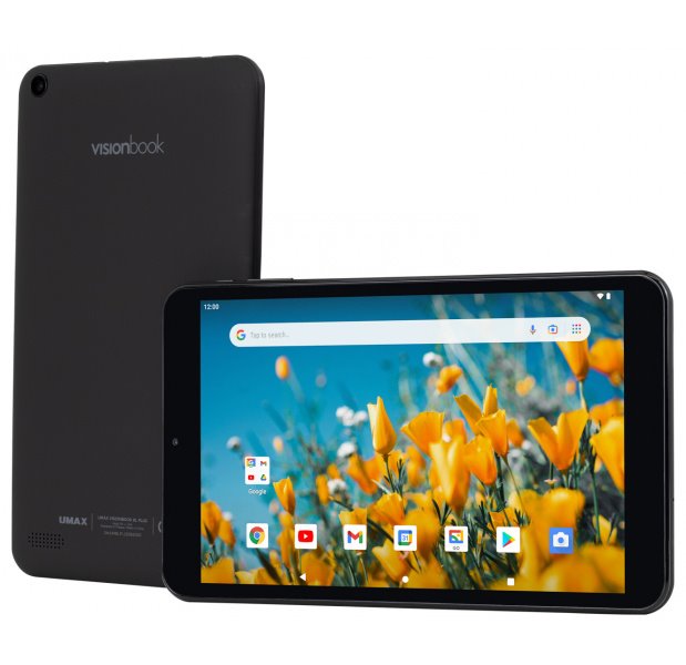UMAX tablet PC VisionBook 8L Plus/ 8" IPS/ 1280x800/ Allwinner A133/ 2GB/ 32GB Flash/ micro USB/ micro SD/ Android 12