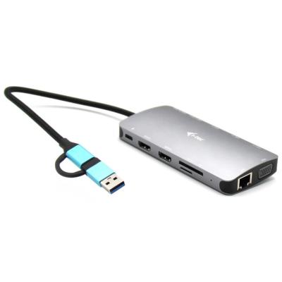i-tec dokovací stanice USB 3.0/ USB-C/ TB/ USB-C 3.2/ 4x USB-A/ 2x HDMI/ VGA/ LAN/ micro SD/SD/ PD 100W