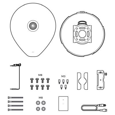 Ubiquiti AirFiber 60 XG - 60 GHz rádio (57-66 GHz), PtP, 45 dBi, SFP+ port, 5 GHz záloha, až 6 Gbps propustnost