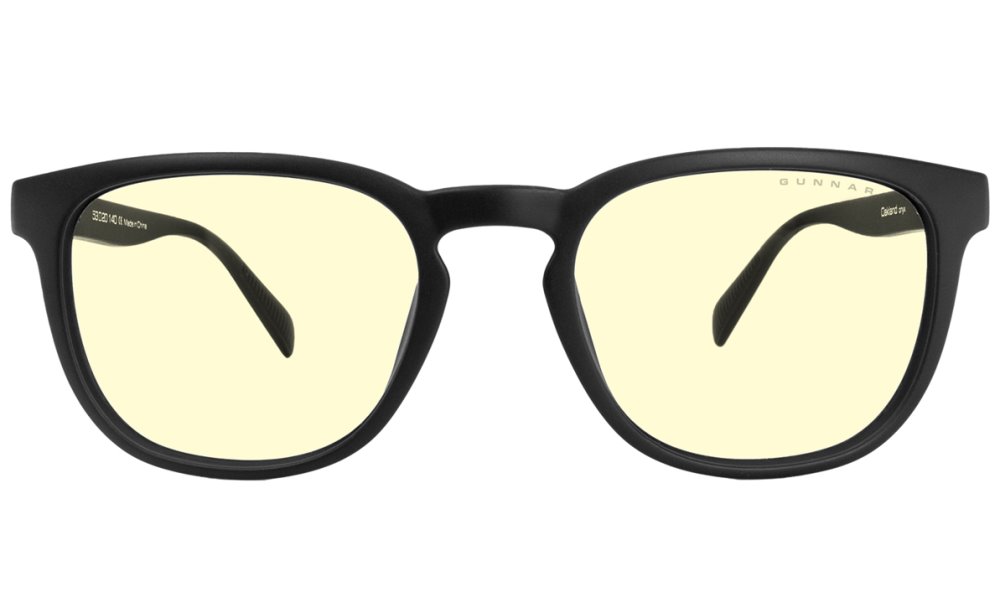 GUNNAR kancelářske/herní brýle OAKLAND ONYX * jantarová skla * BLF 65 * NATURAL focus