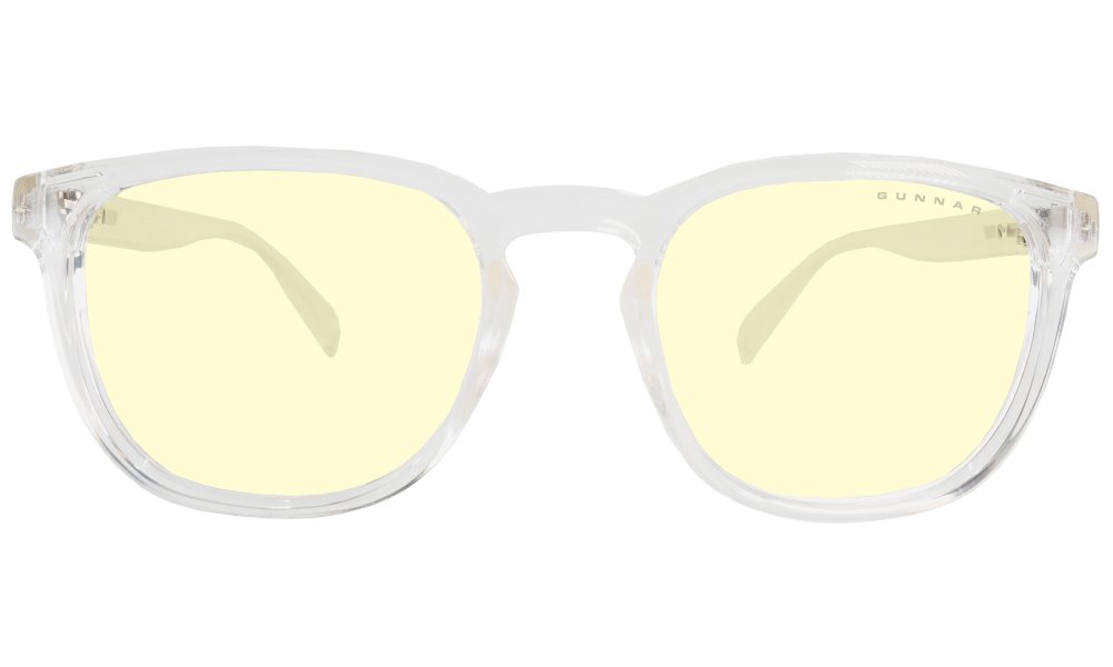 GUNNAR kancelářske/herní brýle OAKLAND CRYSTAL * jantarová skla * BLF 65 * GUNNAR focus