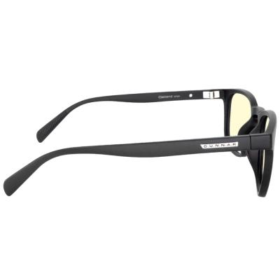 GUNNAR kancelářske/herní brýle OAKLAND ONYX * jantarová skla * BLF 65 * GUNNAR focus