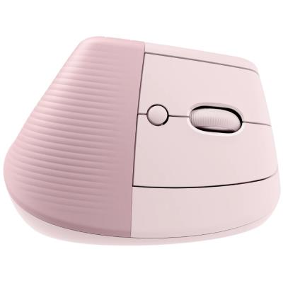 Logitech Lift Vertical Ergonomic Mouse - Dark Rose   Vertikální myš, optická, 6 tlačítek, bezdrátová, Bluetooth