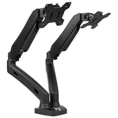 AROZZI ALZARE DUO/ stolní držák pro 2 monitory/ plynový píst/ ocel, hliník/ černý
