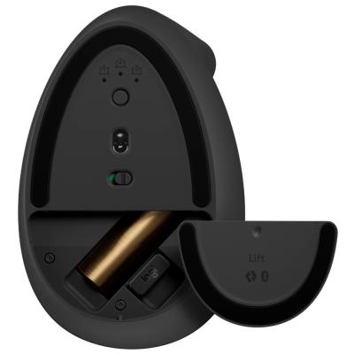 Logitech Lift Vertical Ergonomic Mouse - Graphite   Vertikální myš, optická, 6 tlačítek, bezdrátová, Bluetooth
