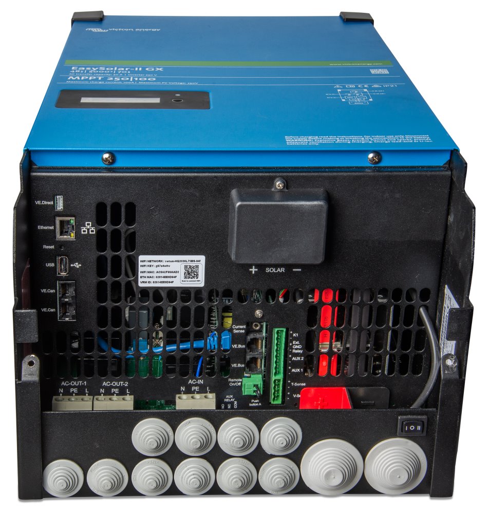 Victron EasySolar-II 48/5000/70-50 MPPT 250/100 GX Hybridní solární jednotka