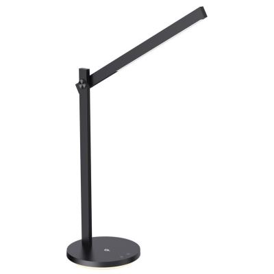 IMMAX LED stolní lampička BEAM/ Qi nabíjení/ 18W/ DC 12V/2A/ noční podsvícení/ stmívatelná/ sklápěcí rameno/ černá