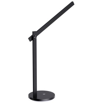 IMMAX LED stolní lampička BEAM/ Qi nabíjení/ 18W/ DC 12V/2A/ noční podsvícení/ stmívatelná/ sklápěcí rameno/ černá