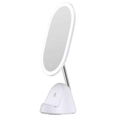 IMMAX LED kosmetické zrcátko FACE 3v1/ stojánek s Qi nabíjením/ 18W/ 70lm/ DC 12V/1,5A/ bílé