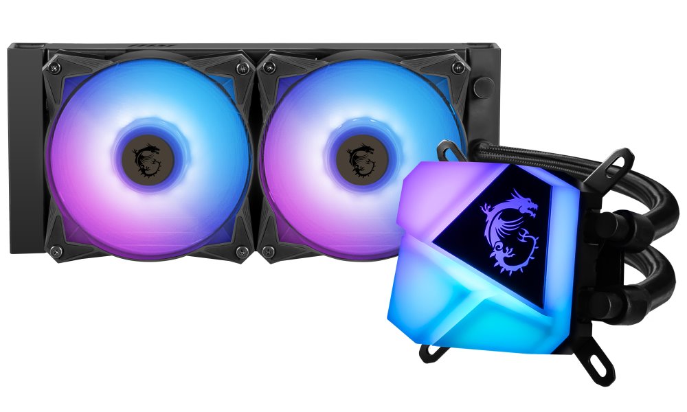 OPRAVENÉ - MSI vodní chladič CPU MAG CORELIQUID C240/ 2x ARGB 120 mm fan / podpora LGA1700