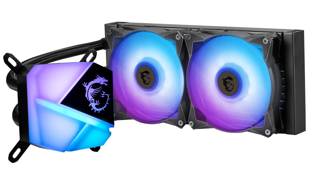OPRAVENÉ - MSI vodní chladič CPU MAG CORELIQUID C240/ 2x ARGB 120 mm fan / podpora LGA1700