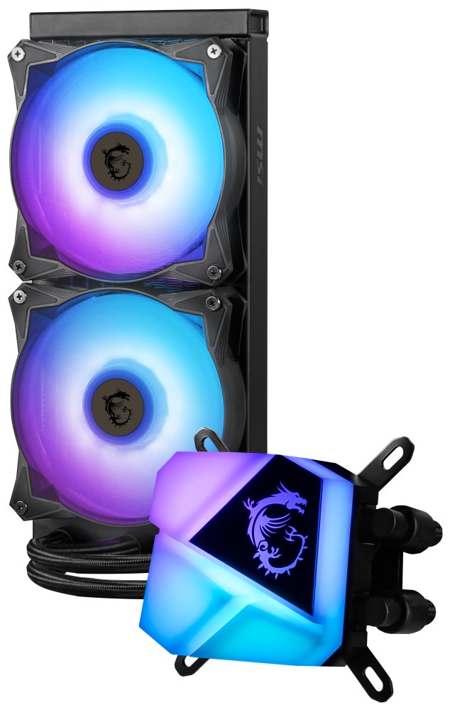 OPRAVENÉ - MSI vodní chladič CPU MAG CORELIQUID C240/ 2x ARGB 120 mm fan / podpora LGA1700