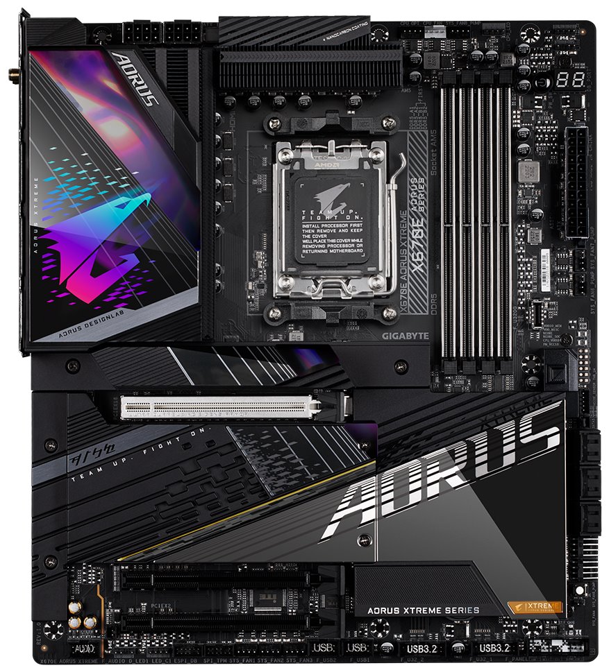 GIGABYTE X670E AORUS XTREME / AMD X670 / AM5 / 4x DDR5 DIMM / 4x M.2 / HDMI / DP / 2x USB-C / WiFi / EATX