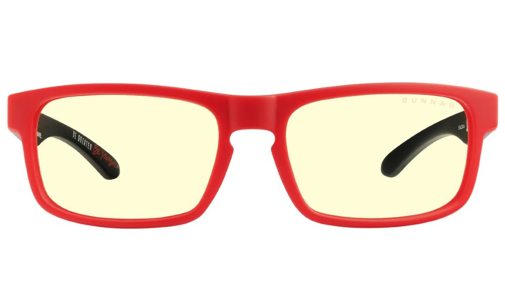 GUNNAR kancelářské/herní brýle ENIGMA - MARVEL SPIDER-MAN MILES MORALES EDITION * jantarová skla * BLF 65 * GUNNAR focus