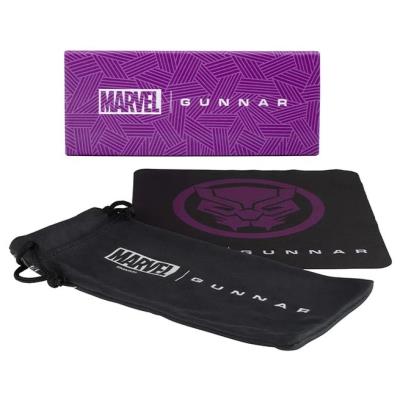 GUNNAR kancelářské/herní brýle ENIGMA - MARVEL BLACK PANTHER EDITION * jantarová skla * BLF 65 * GUNNAR focus