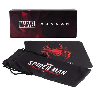 GUNNAR kancelářské/herní brýle ENIGMA - MARVEL SPIDER-MAN MILES MORALES EDITION * jantarová skla * BLF 65 * GUNNAR focus