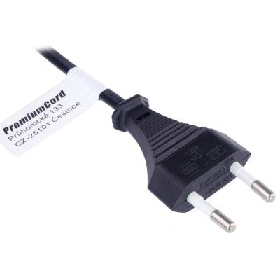 PremiumCord Kabel síťový prodlužovací dvojvidlice 230V 5m