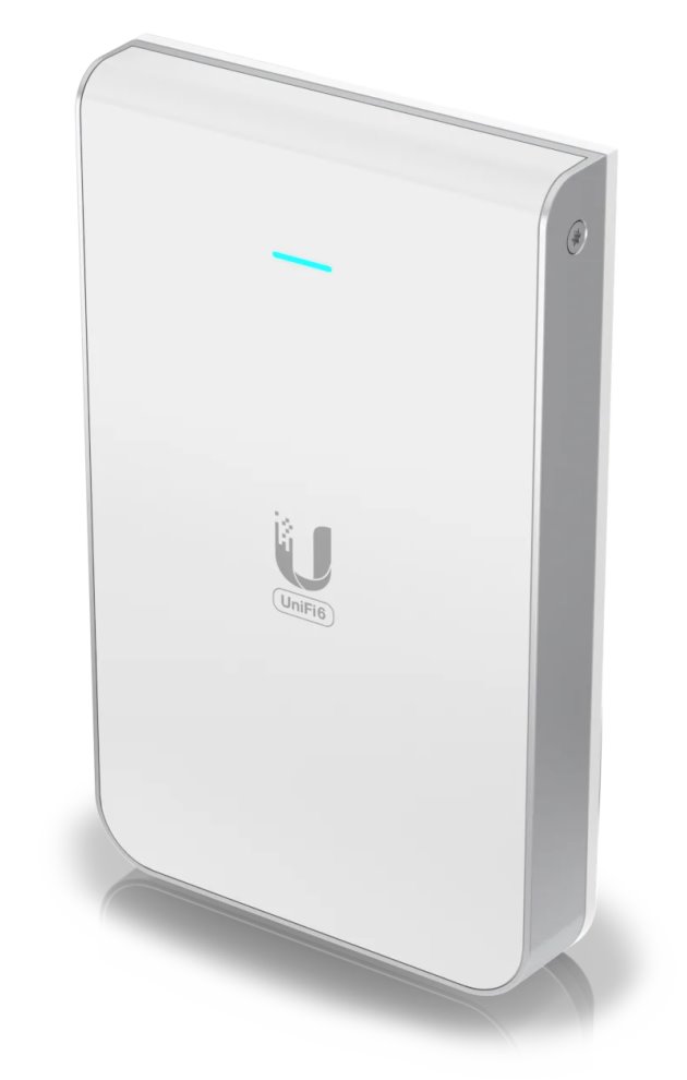 Ubiquiti UniFi 6 In-Wall - Wi-Fi 6 AP, 2.4/5GHz, až 5.3 Gbps, 5x GbE, PoE/PoE+ (bez PoE injektoru)