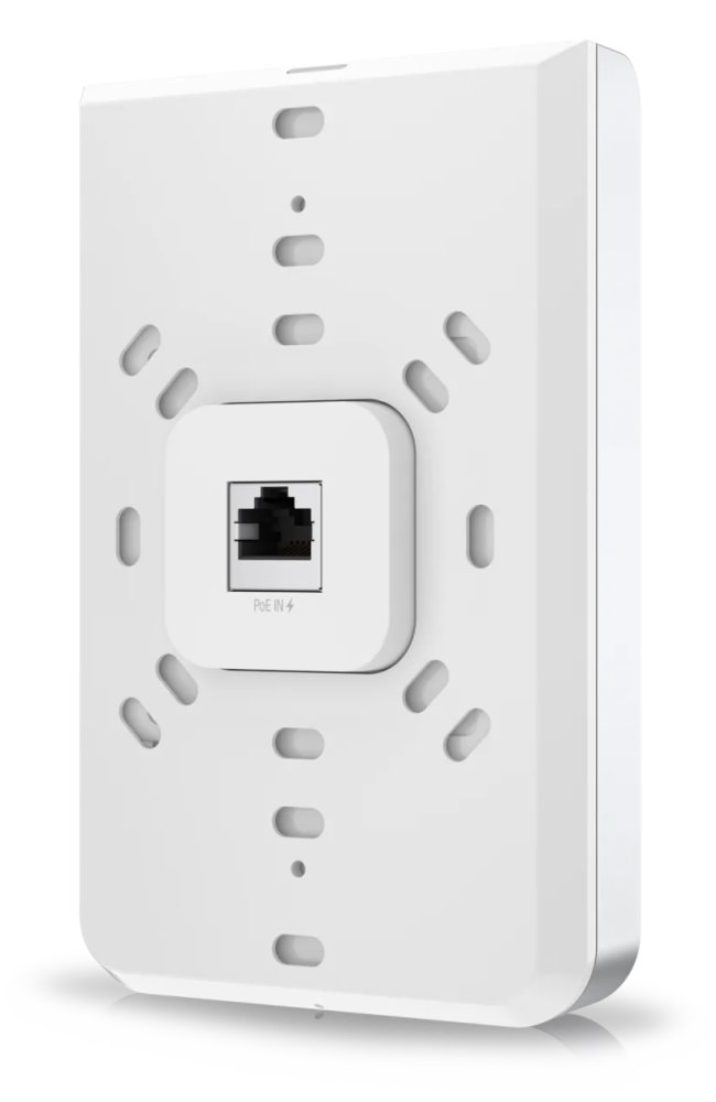 Ubiquiti UniFi 6 In-Wall - Wi-Fi 6 AP, 2.4/5GHz, až 5.3 Gbps, 5x GbE, PoE/PoE+ (bez PoE injektoru)