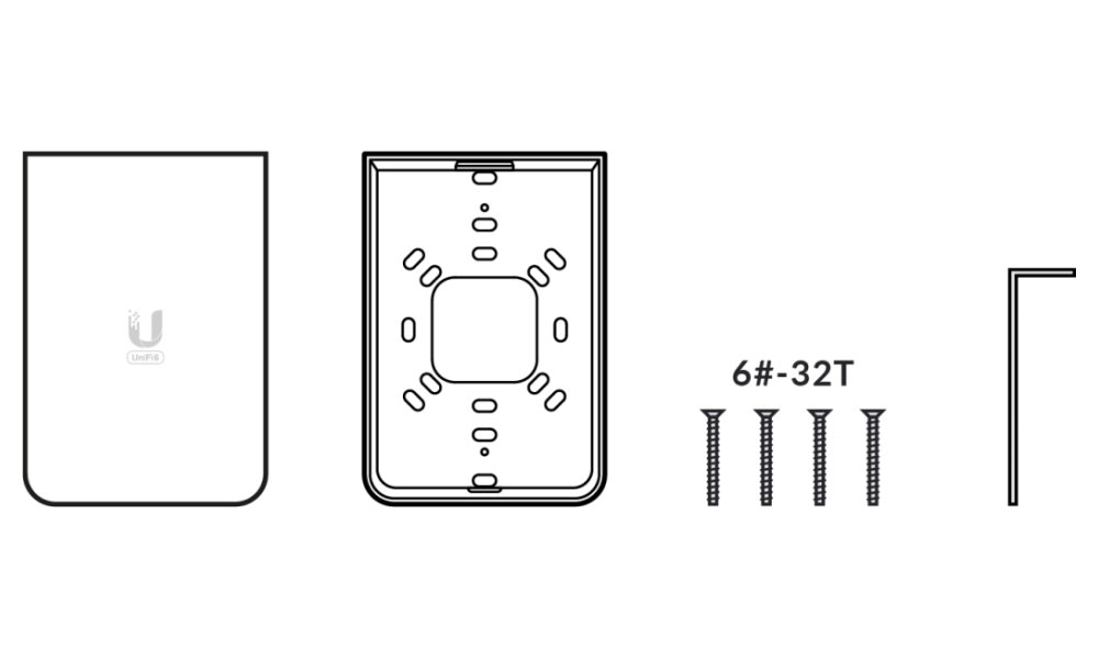 Ubiquiti UniFi 6 In-Wall - Wi-Fi 6 AP, 2.4/5GHz, až 5.3 Gbps, 5x GbE, PoE/PoE+ (bez PoE injektoru)
