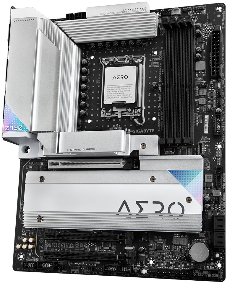 GIGABYTE Z790 AERO G / Intel Z790 / LGA1700 / 4x DDR5 / 5x M.2 / HDMI / DP / 2x USB-C / WiFi / ATX