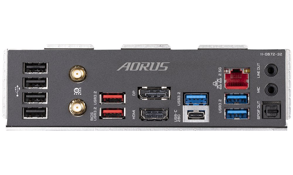 GIGABYTE Z790 AORUS ELITE AX / Intel Z790 / LGA1700 / 4x DDR5 / 4x M.2 / HDMI / DP / USB-C / WiFi / ATX