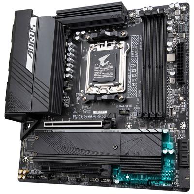 GIGABYTE B650M AORUS ELITE AX / AMD B650 / AM5 / 4x DDR5 / 2x M.2 / USB-C / HDMI / DP / WiFi / mATX