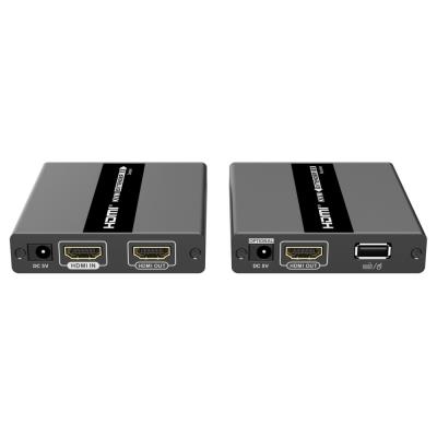PremiumCord HDMI KVM extender s USB na 60m přes jeden kabel Cat5/6, bez zpoždění