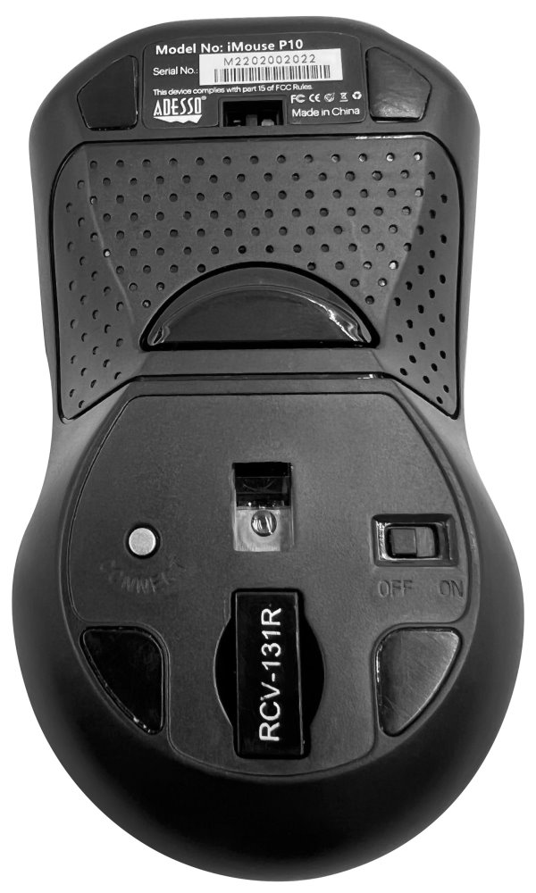 Adesso iMouse P10/ bezdrátová air myš 2,4GHz/ laser + gyroskopický snímač/ USB/ černá