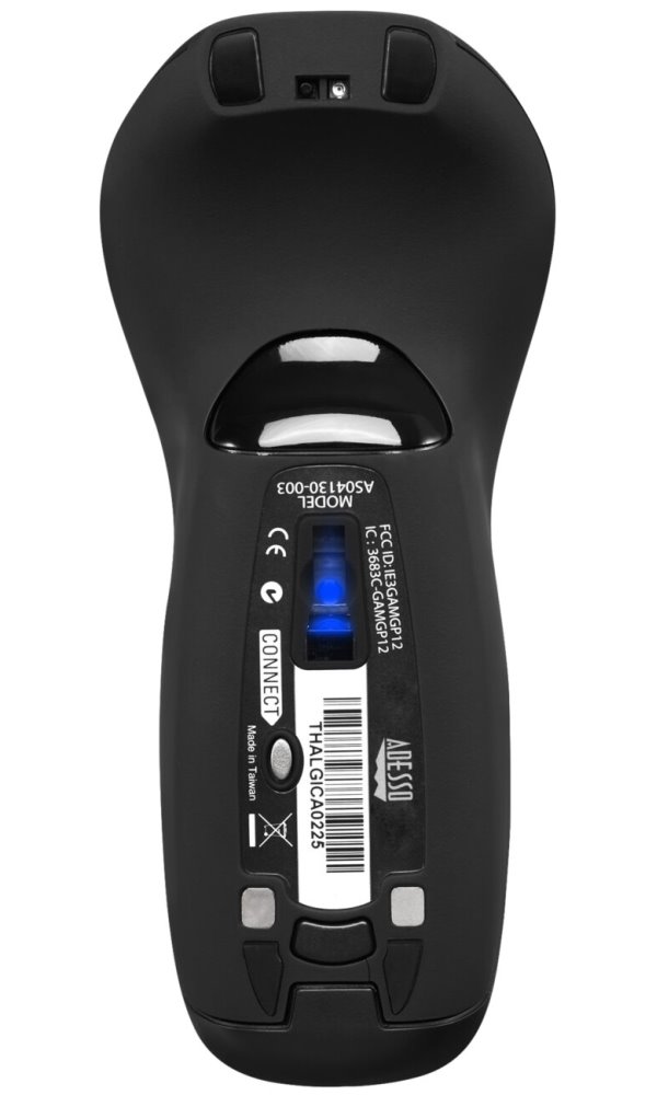 Adesso iMouse P30GO Plus/ bezdrátová air myš 2,4GHz/ laser + gyroskopický snímač/ nabíjatelná/ USB/ černá