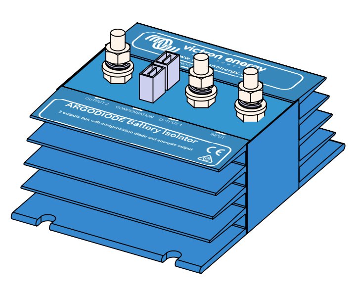 Victron Argodiode 80-2AC, 2 baterie 80A