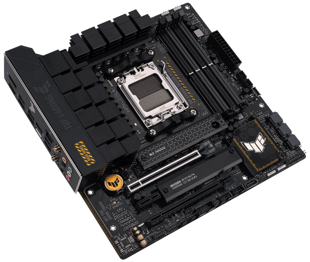 ASUS TUF GAMING B650M-PLUS WIFI / AMD B650 / AM5 / 4x DDR5 / 2x M.2 / HDMI / DP / USB-C / WiFi / mATX