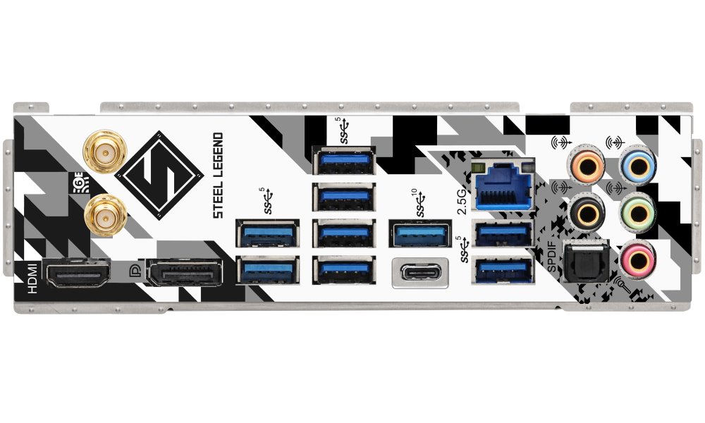 ASRock Z790 Steel Legend WiFi / Intel Z790 / LGA1700 / 4x DDR5 / 5x M.2 / HDMI / DP / USB-C / WiFi / ATX
