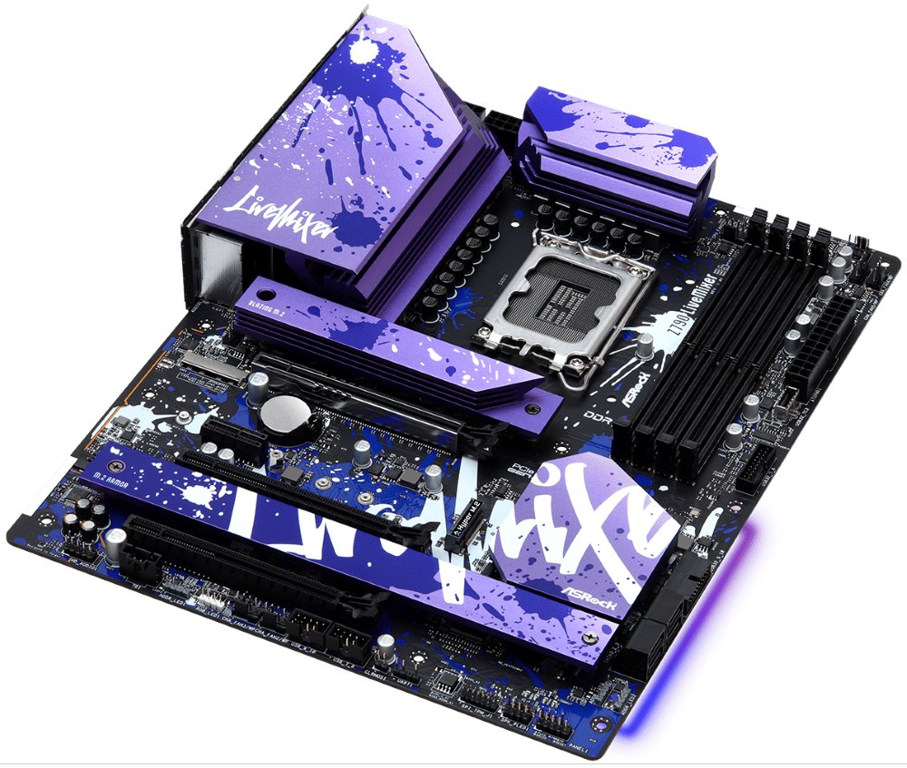 ASRock Z790 LIVEMIXER / LGA1700 / 4x DDR5 / 5x M.2 / HDMI / DP / 2x USB-C/ ATX