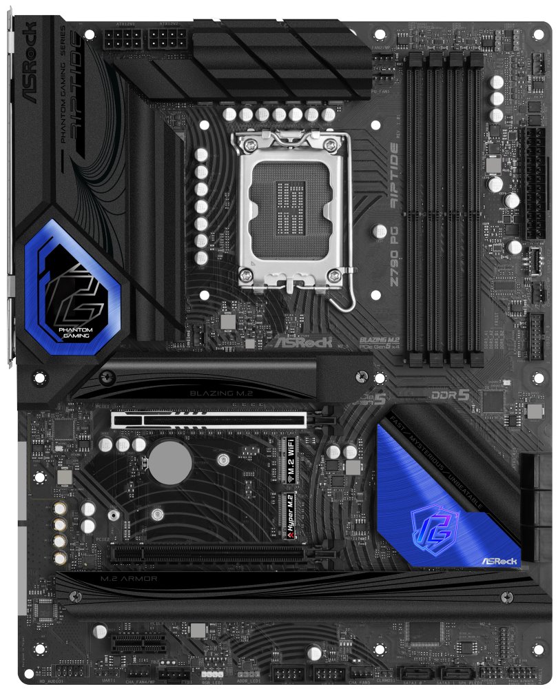 ASRock Z790 PG Riptide / Intel Z790 / LGA1700 / 4x DDR5 / 5x M.2 / HDMI / DP / USB-C / ATX