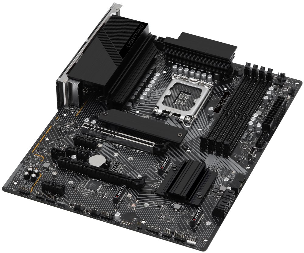 ASRock Z790 PG Lightning / Intel Z790 / LGA1700 / 4x DDR5 / 4x M.2 / HDMI / USB-C / ATX