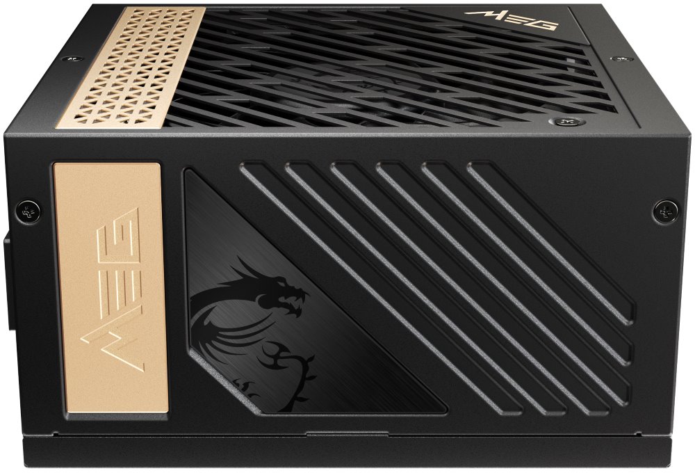 MSI zdroj MEG Ai1300P PCIE5/ 1300W/ ATX3.1/ akt. PFC/ 10 let záruka/ 120mm ventilátor/ modulární/ 80PLUS Platinum