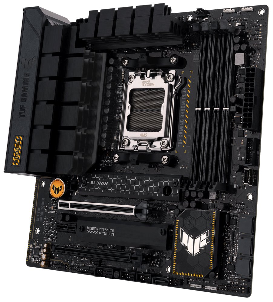 ASUS TUF GAMING B650M-PLUS / AMD B650 / AM5 / 4x DDR5 / 2x M.2 / HDMI / DP / USB-C / mATX