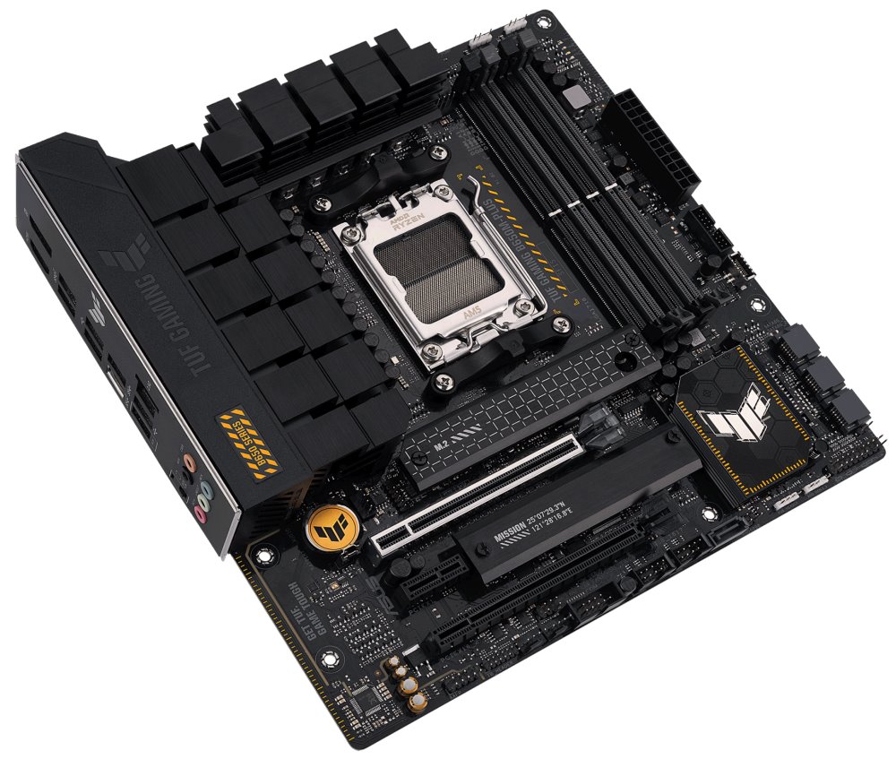ASUS TUF GAMING B650M-PLUS / AMD B650 / AM5 / 4x DDR5 / 2x M.2 / HDMI / DP / USB-C / mATX