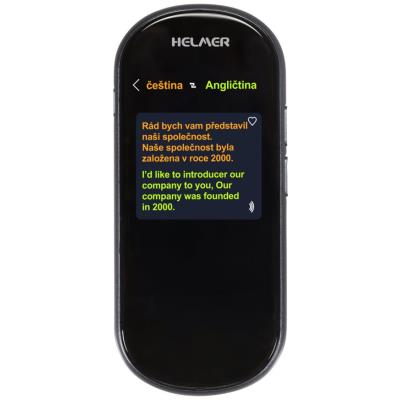 HELMER OTR 212 inteligentní hlasový překladač z/do češtiny, angličtiny, ukrajinštiny a více než 100 dalších jazyků/ 4G