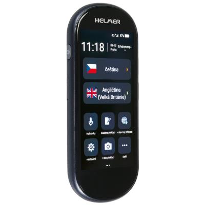 HELMER OTR 212 inteligentní hlasový překladač z/do češtiny, angličtiny, ukrajinštiny a více než 100 dalších jazyků/ 4G