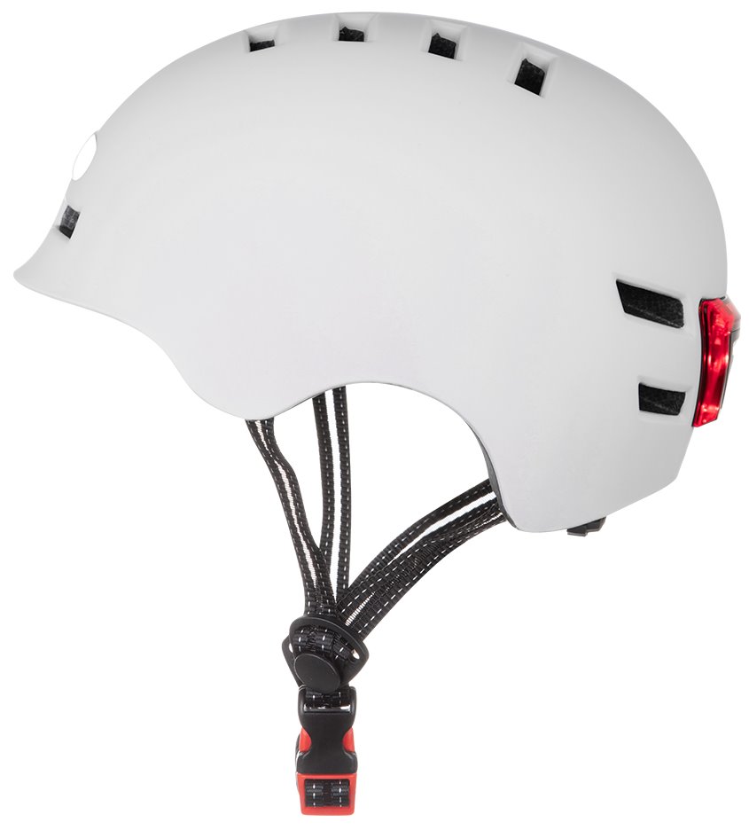 BLUETOUCH bezpečnostní helma s LED/ velikost M/ bílá